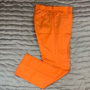 Orange Calvin Klein cotton pants 31x32